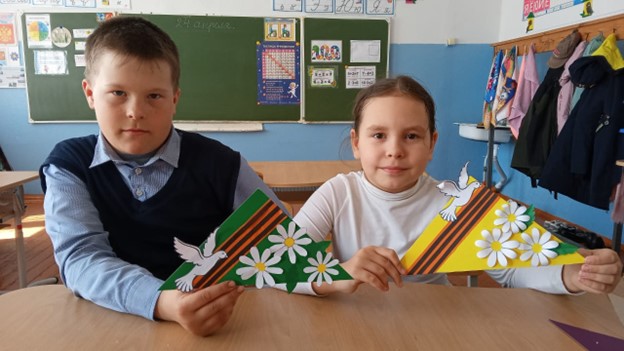Изготовление открыток к Дню победы.